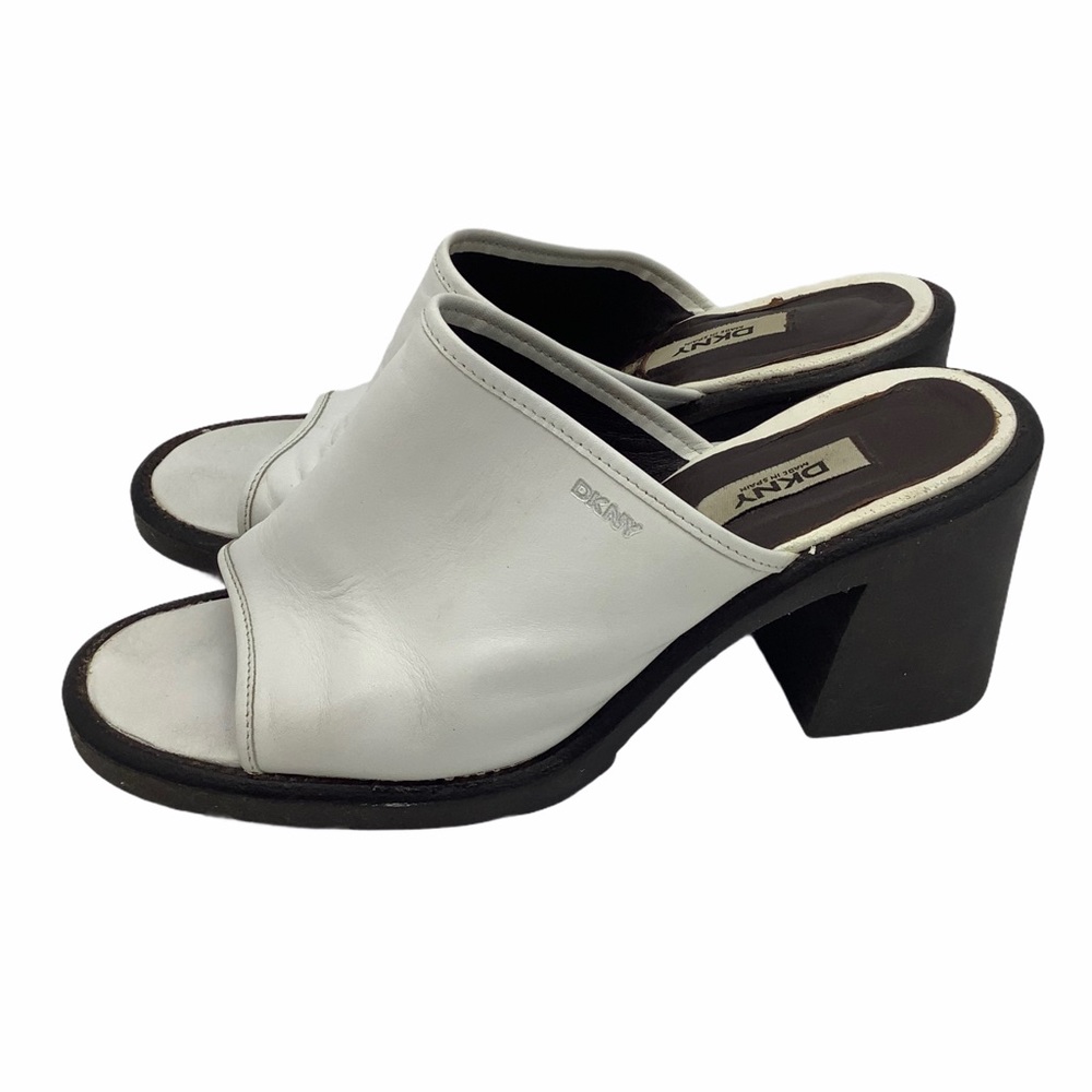 Vintage Y2K DKNY Chunky Lug Sole Sandals Mules